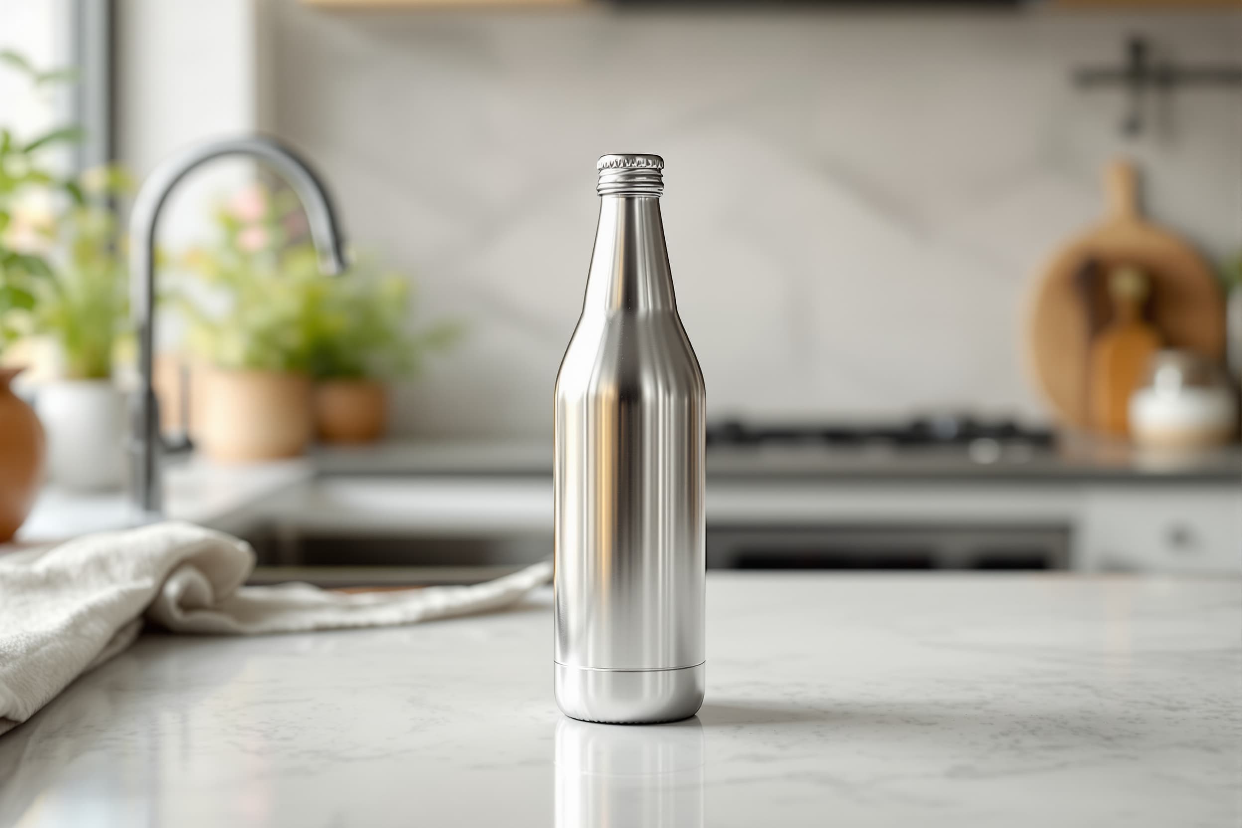 Aluminum Beer Bottle
