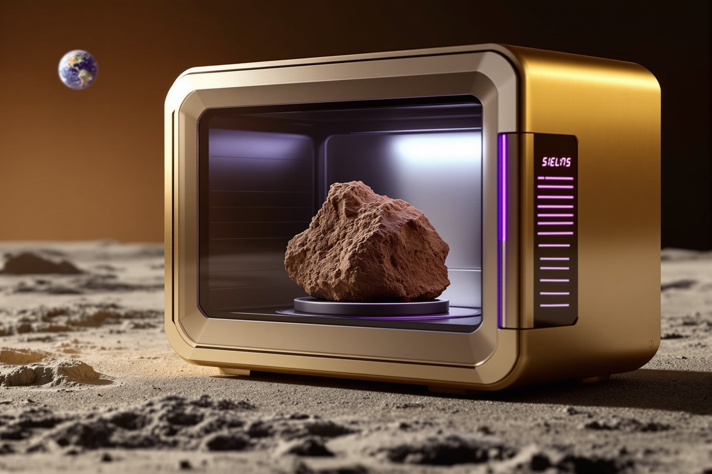 Selene — Lunar Regolith Brick Press