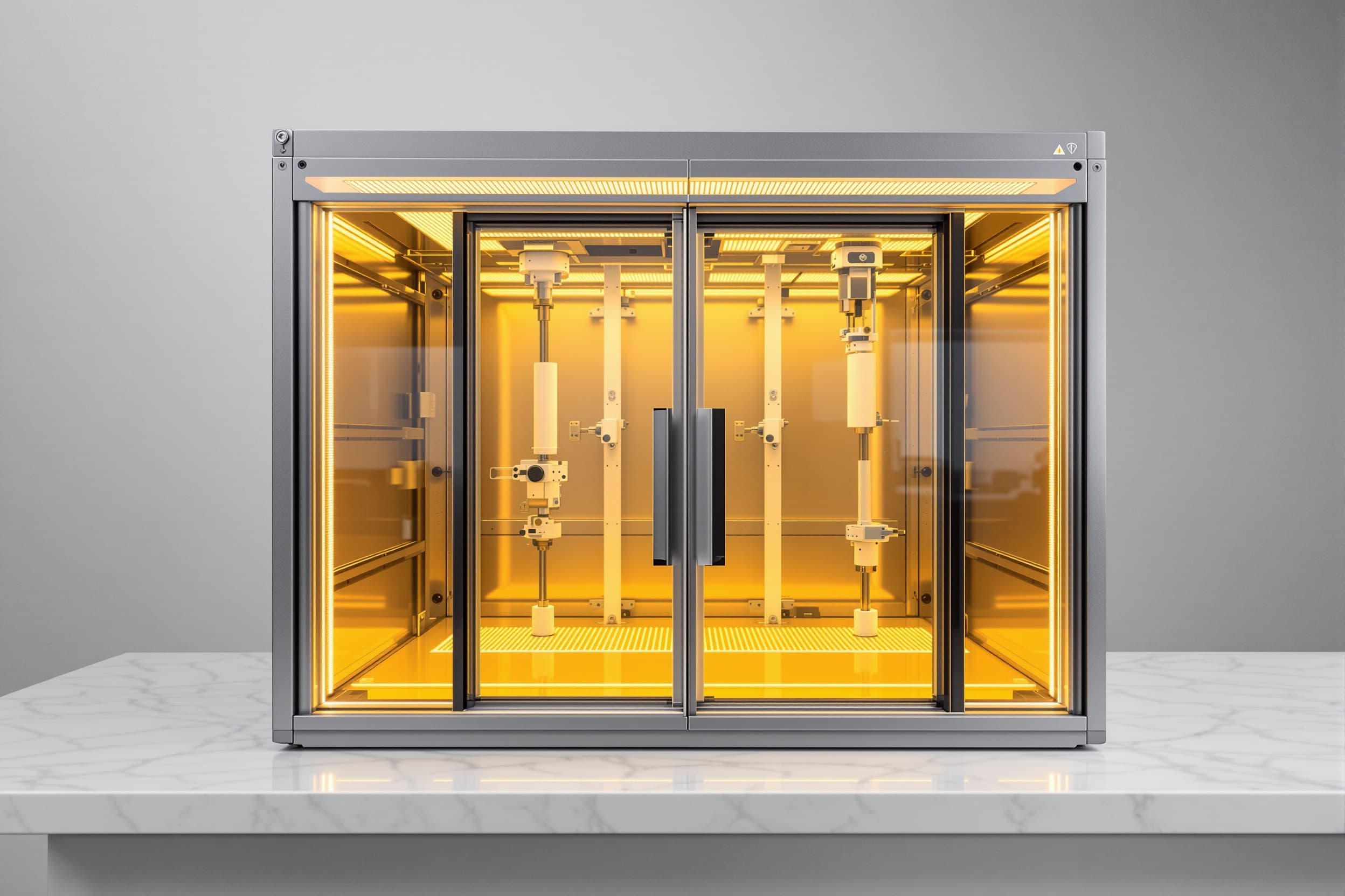 Stage-top live-cell fluorescence incubator